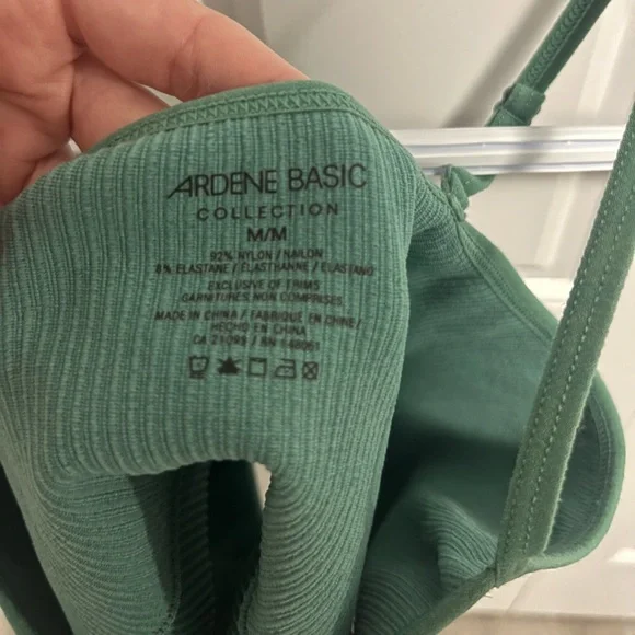 Ardene Basic Green Ribbed Cropped Cami - Picture 5 of 5